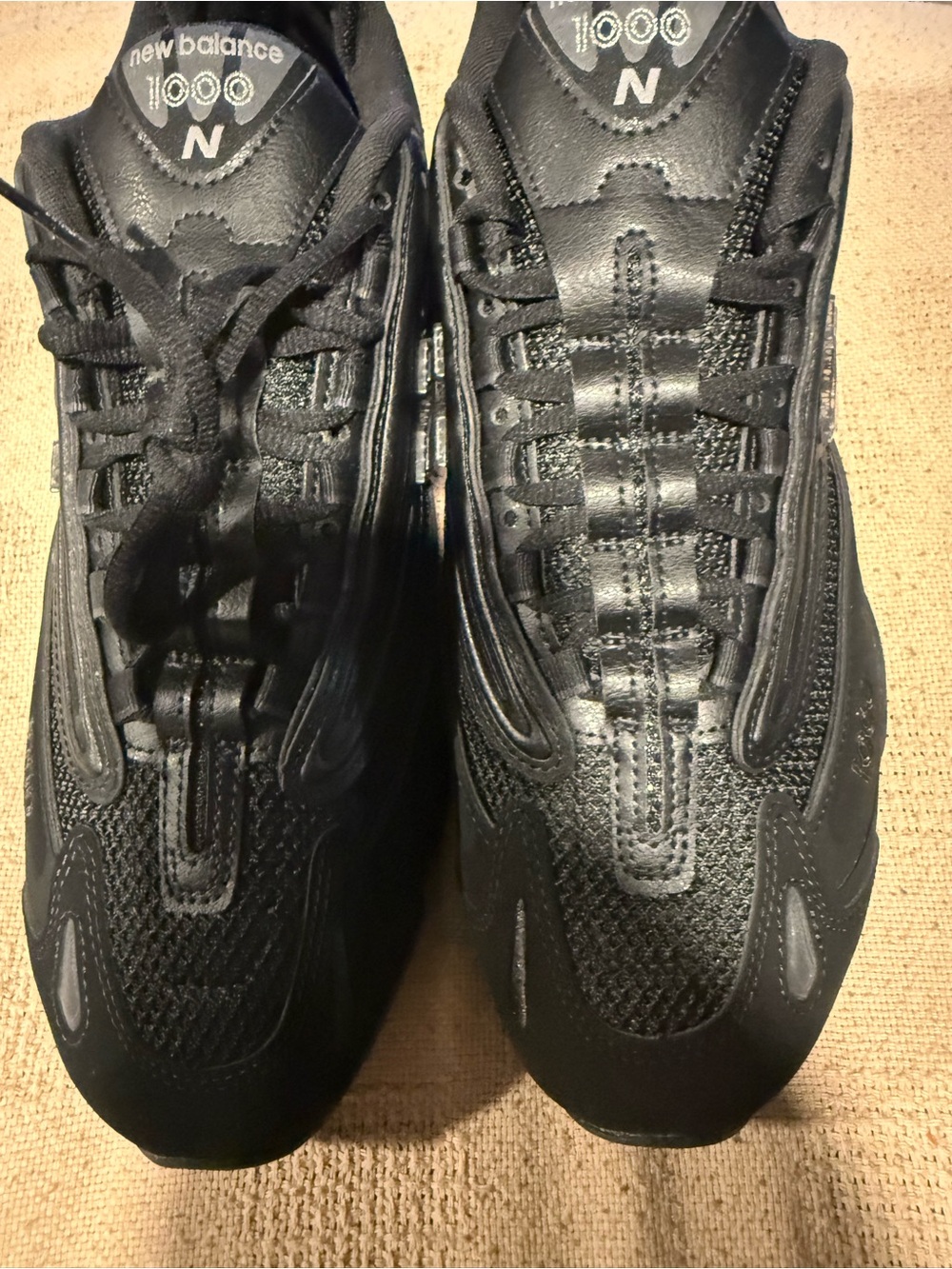New Balance Men's 1000 All-Black Athletic Sneakers/ Men size 12/13